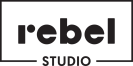 logotyp rebel studio